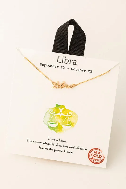 Zodiac Gold Dainty Necklaces